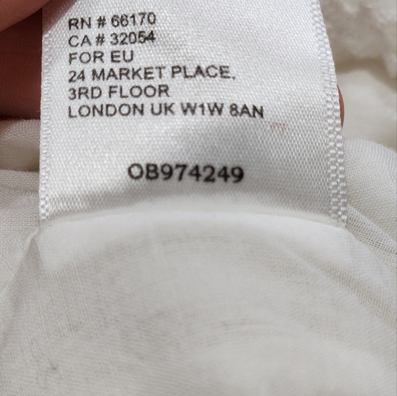 Urban Outfitters Magnolia Eyelet Ruffle Jumpsuit Size Medium White OB974249 - Picture 15 of 15